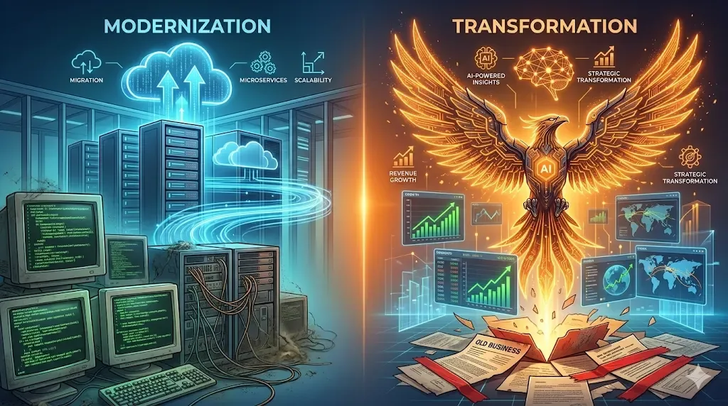 Digital Transformation vs Software Modernization: What’s the Key Difference in 2026?